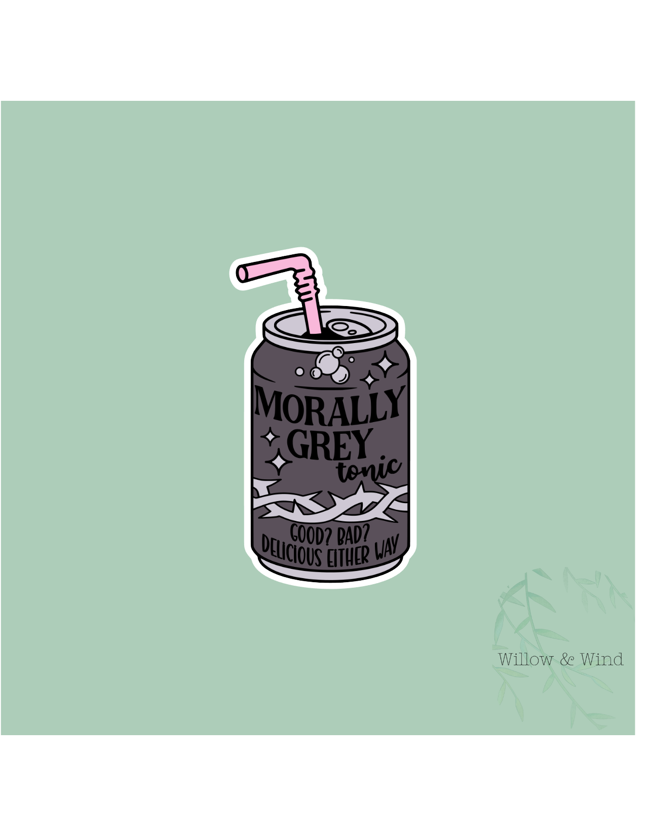 Morally Grey Tonic - Bookish Sticker
