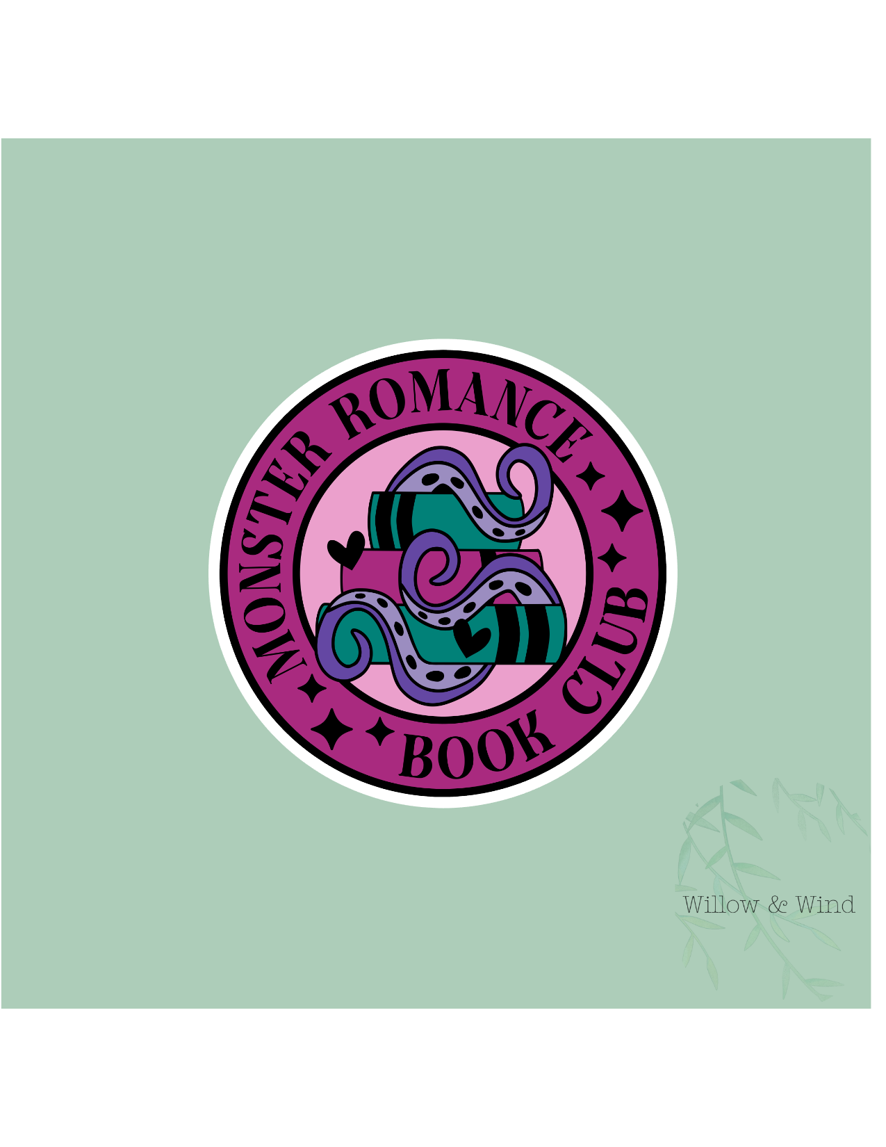 Monster Romance Book Club - Bookish Sticker