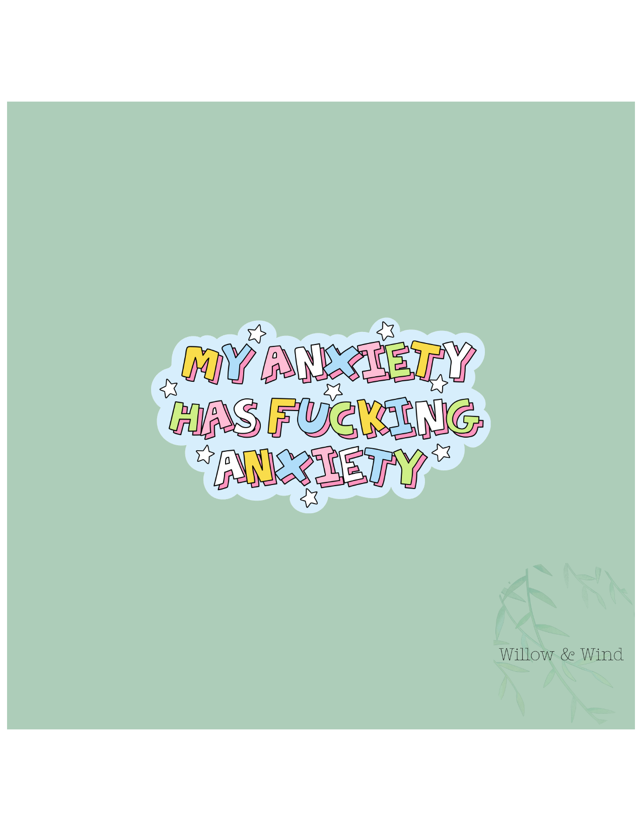 Anxiety has Anxiety - Mental Health Sticker