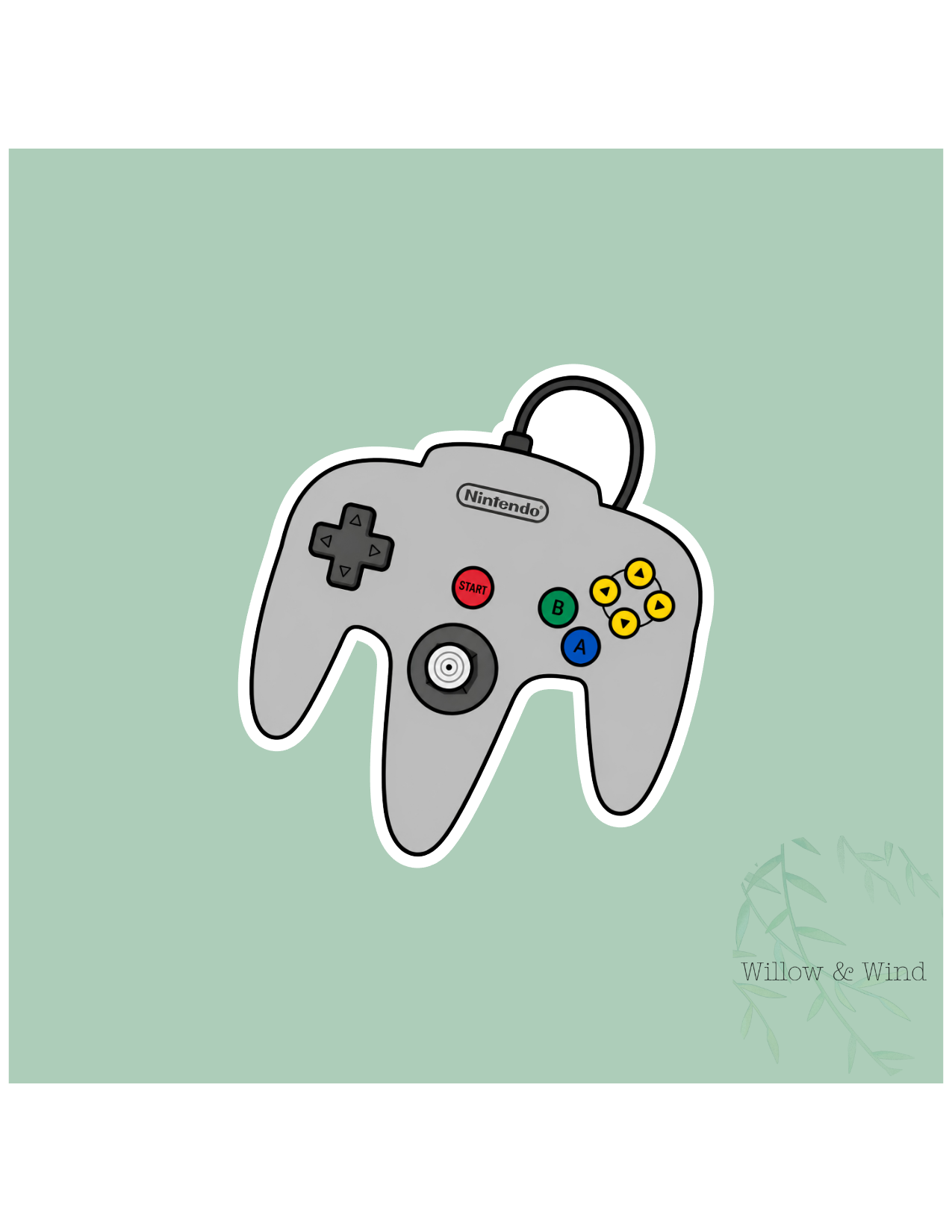 Controller Nerdy Sticker