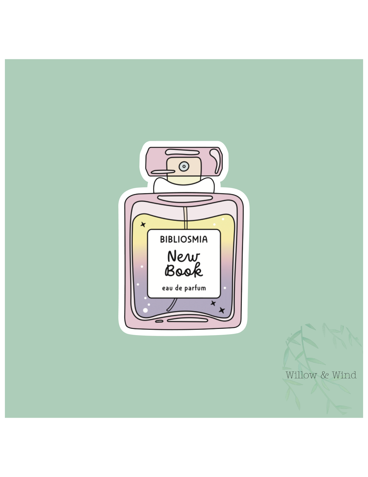 New Book Smell Pink - Bookish Sticker