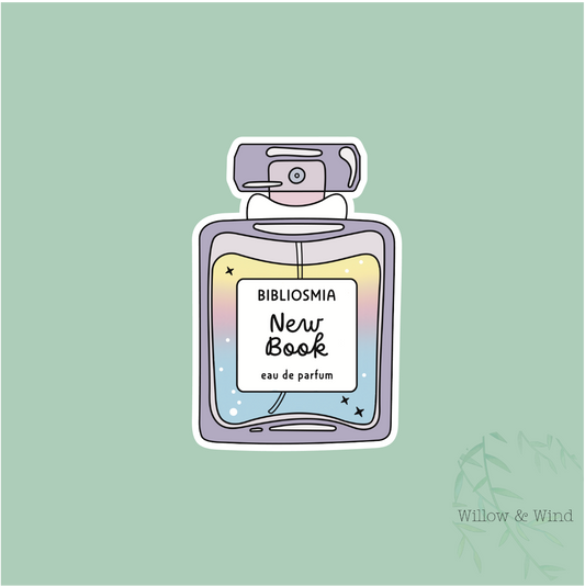 New Book Smell Purple - Bookish Sticker