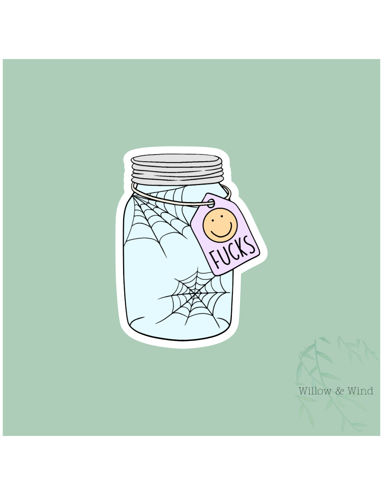 Jar of No Fucks Sticker