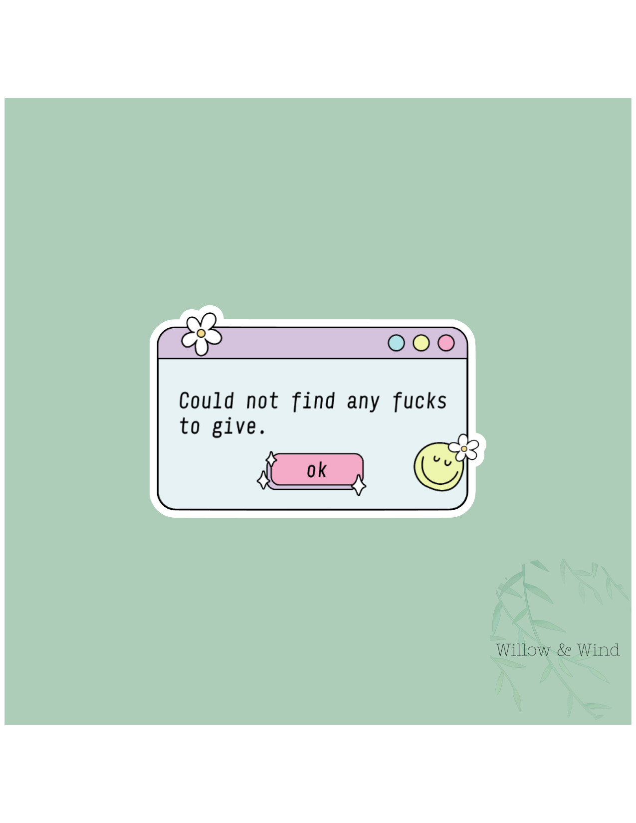 No Fucks Sticker