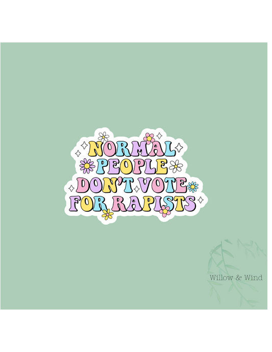Normal People Activism Sticker