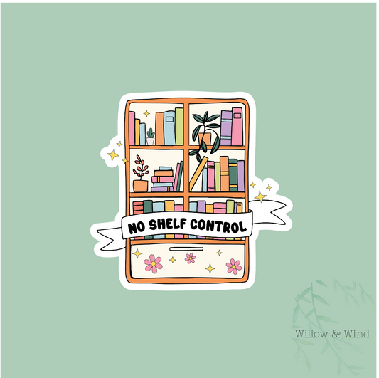 No Shelf Control - Bookish Sticker