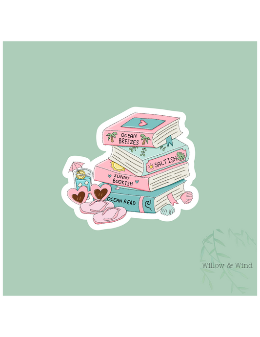Ocean Breezes - Bookish Sticker