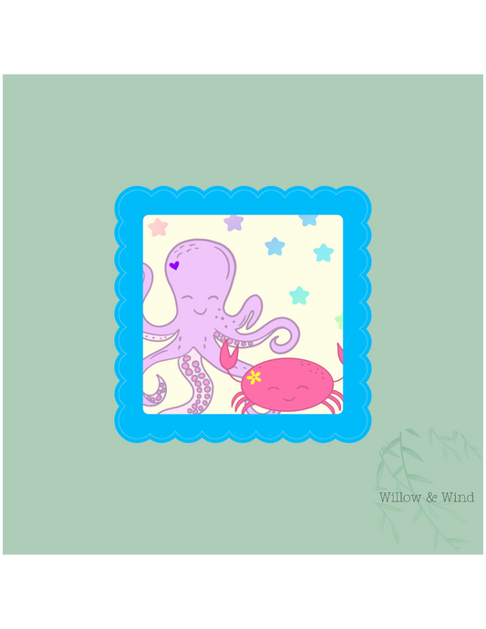 Octopus & Crab Sticker