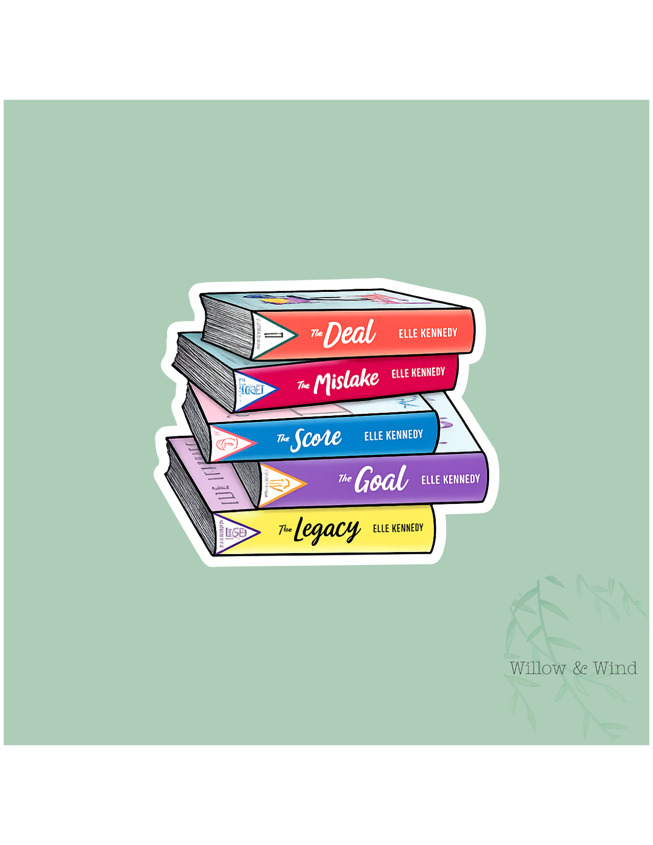 Book Stack - Off Campus Sticker
