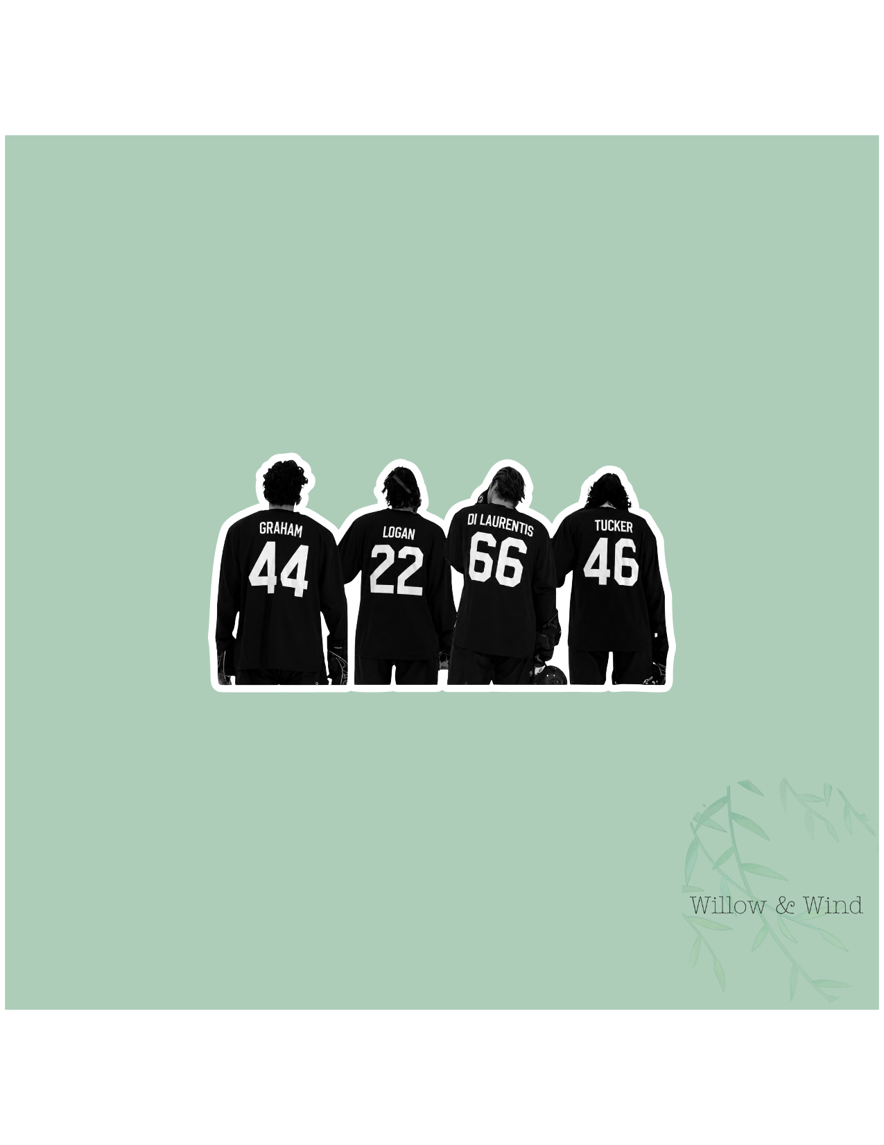 Off Campus Boys Backs - Off Campus Sticker