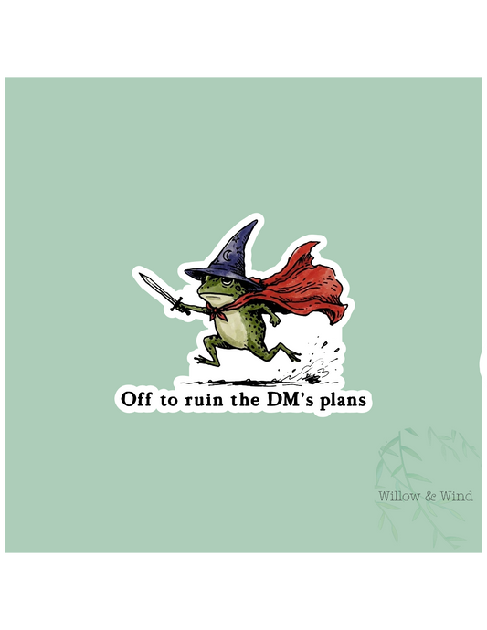 Off To Ruin Dm's Plans Nerdy Sticker