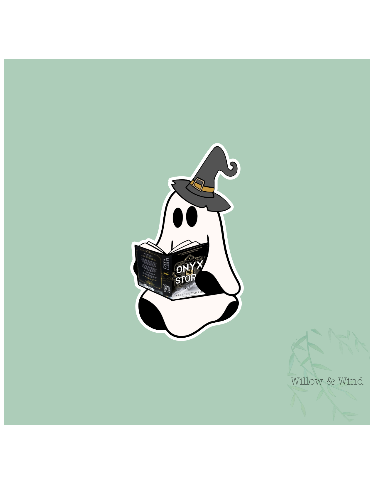 Onyx Storm Ghost Fourth Wing Sticker