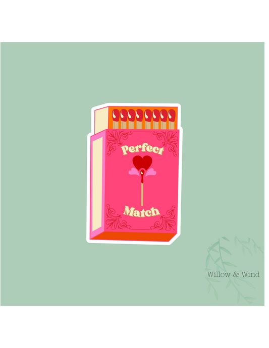 Perfect Match - Valentines Sticker