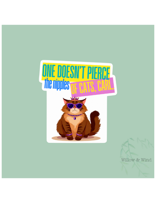 Doesn't Pierce Nipples - Dungeon Crawler Carl Sticker
