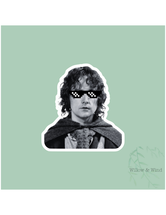 Pippin Glasses Nerdy Sticker