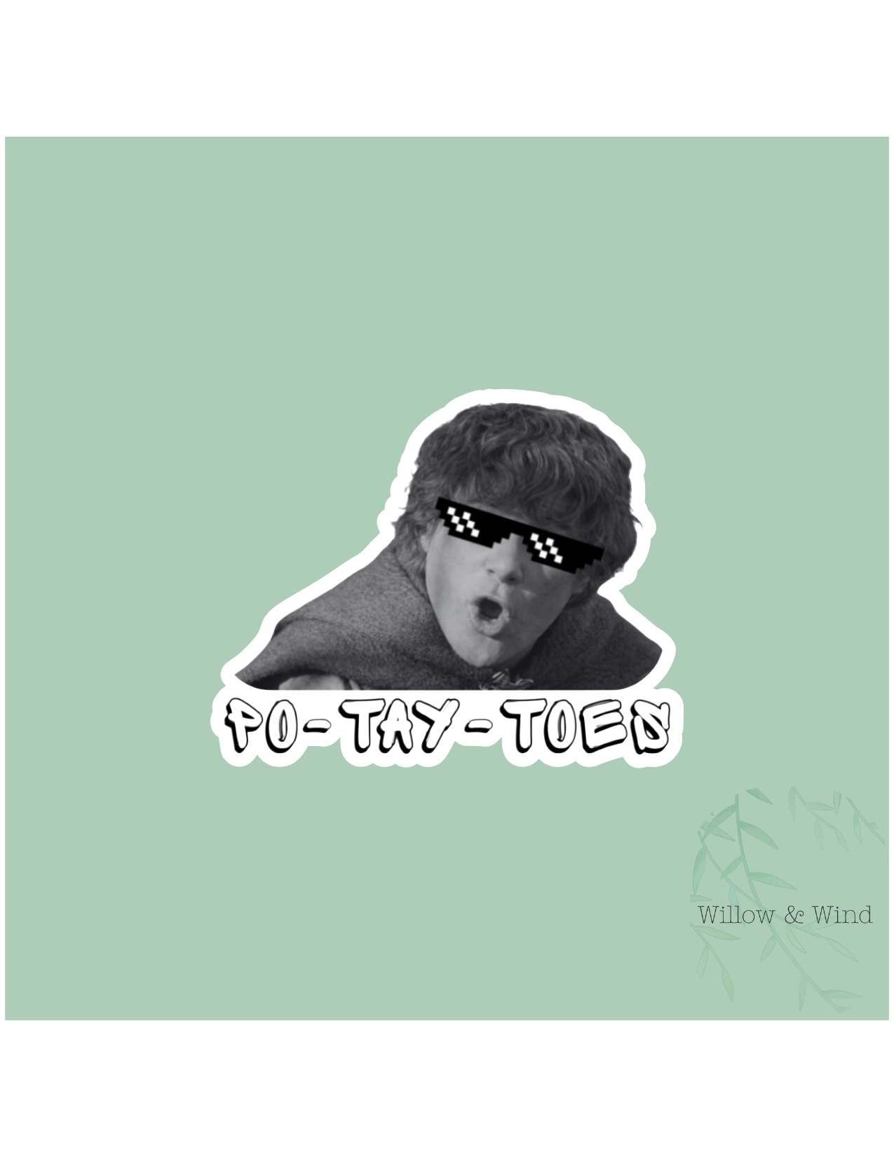Po-Tay-Toes Nerdy Sticker