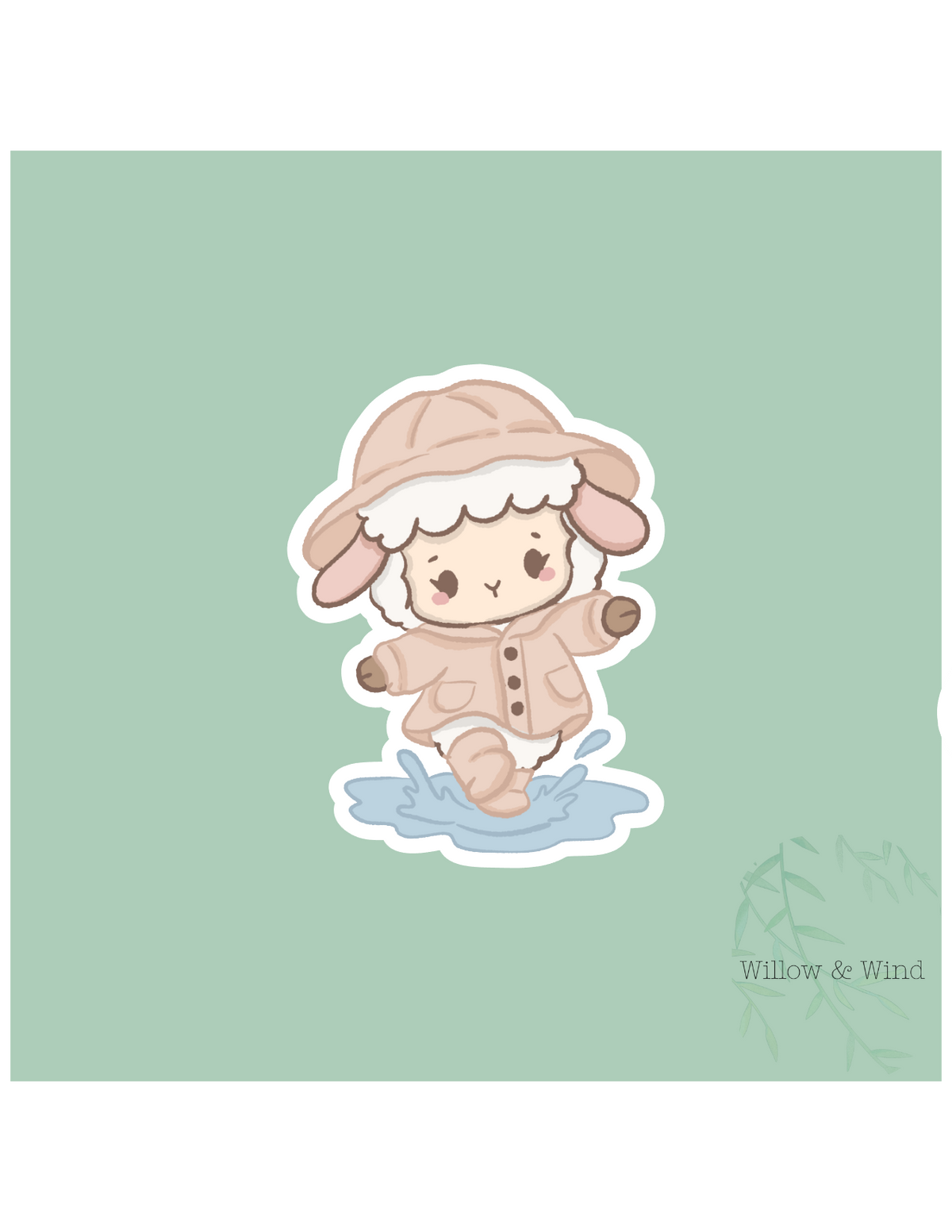 Puddle Jumping - Cozy Autumn Sticker