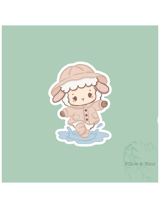 Puddle Jumping - Cozy Autumn Sticker
