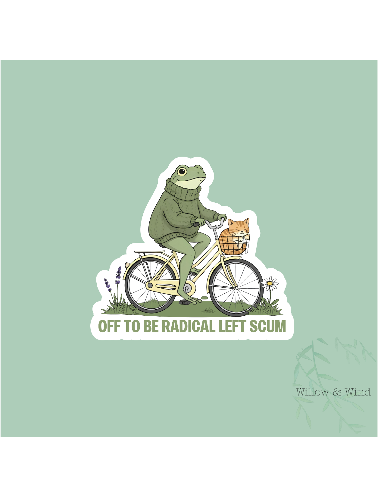 Radical Left Scum Activism Sticker