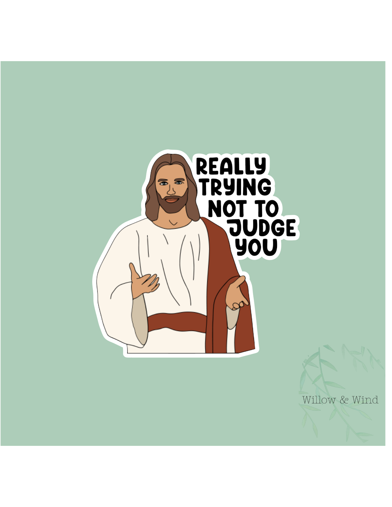 Trying to not judge you Sticker