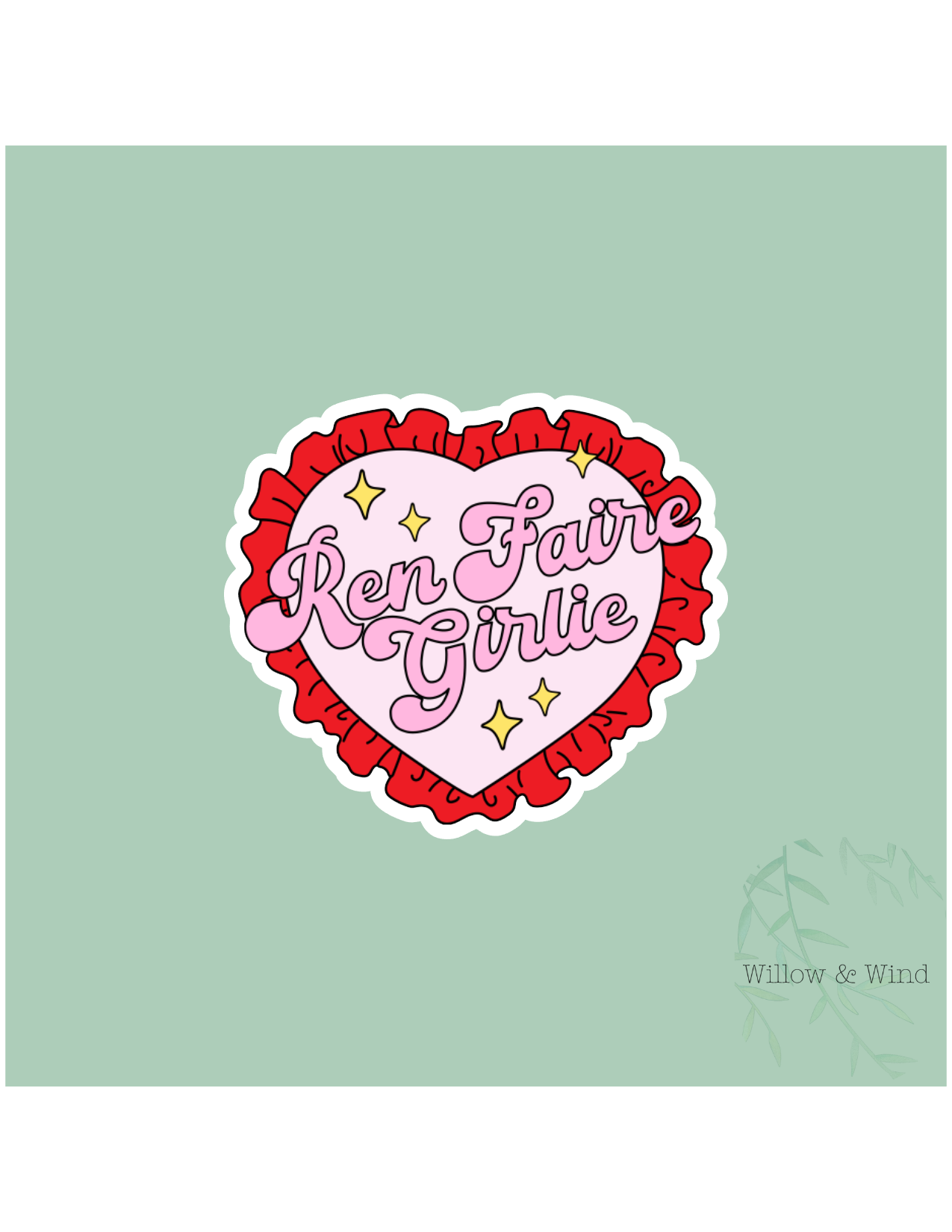 Ren Faire Girlie Sticker