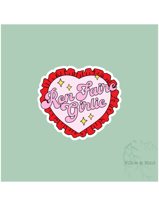 Ren Faire Girlie Sticker