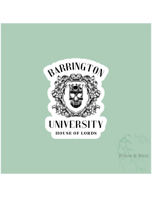 Barrington University - Bookish Sticker