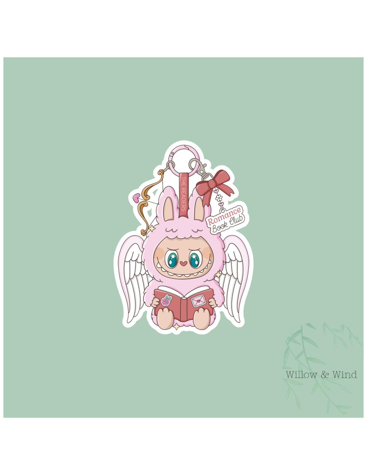 Romance Book Club Monster - Bookish Sticker