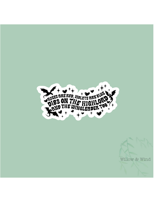 Roses are Red - Valentines Sticker
