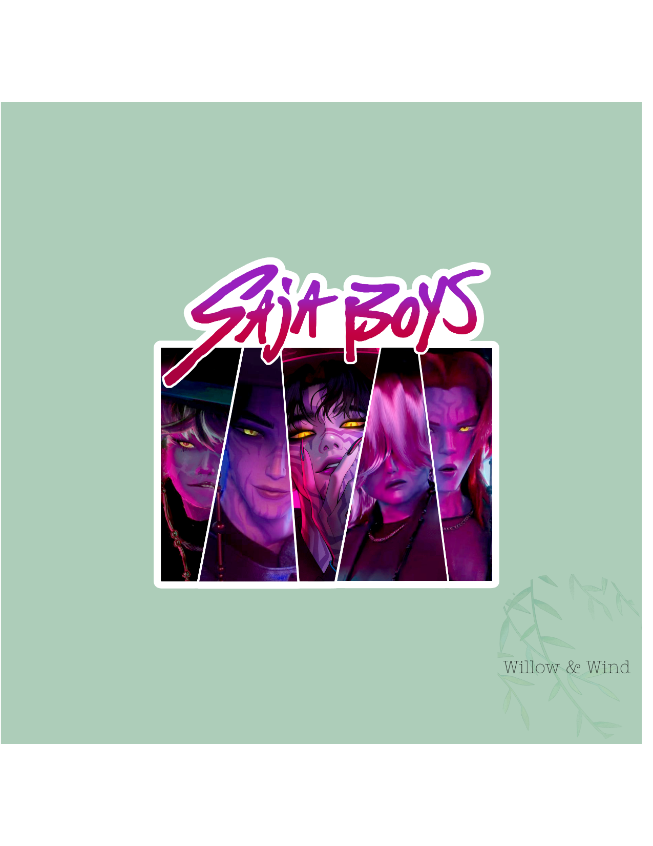 Saja Boys K-Pop Demon Hunters Sticker