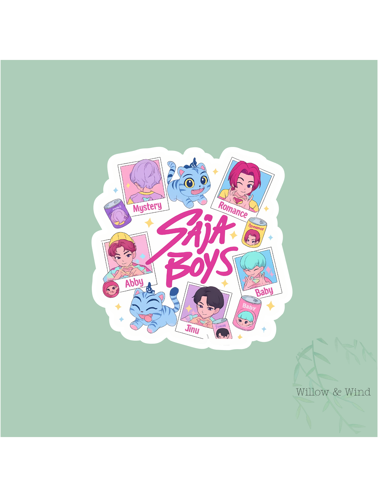 Saja Boys Stamp  K-Pop Demon Hunters Sticker