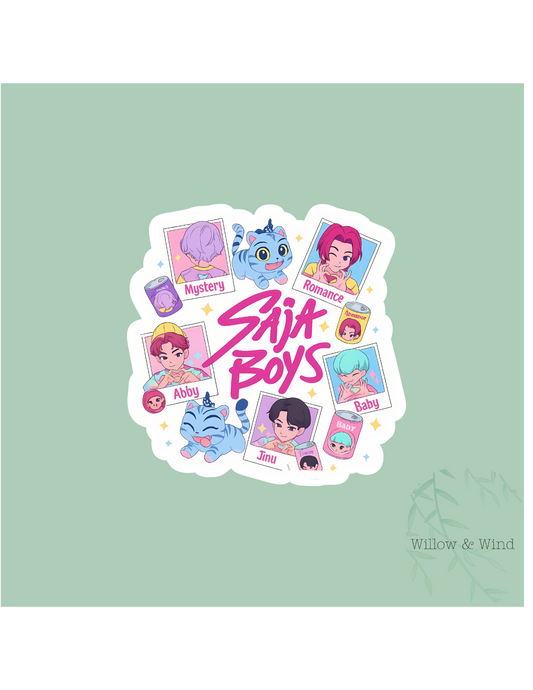 Saja Boys Stamp  K-Pop Demon Hunters Sticker