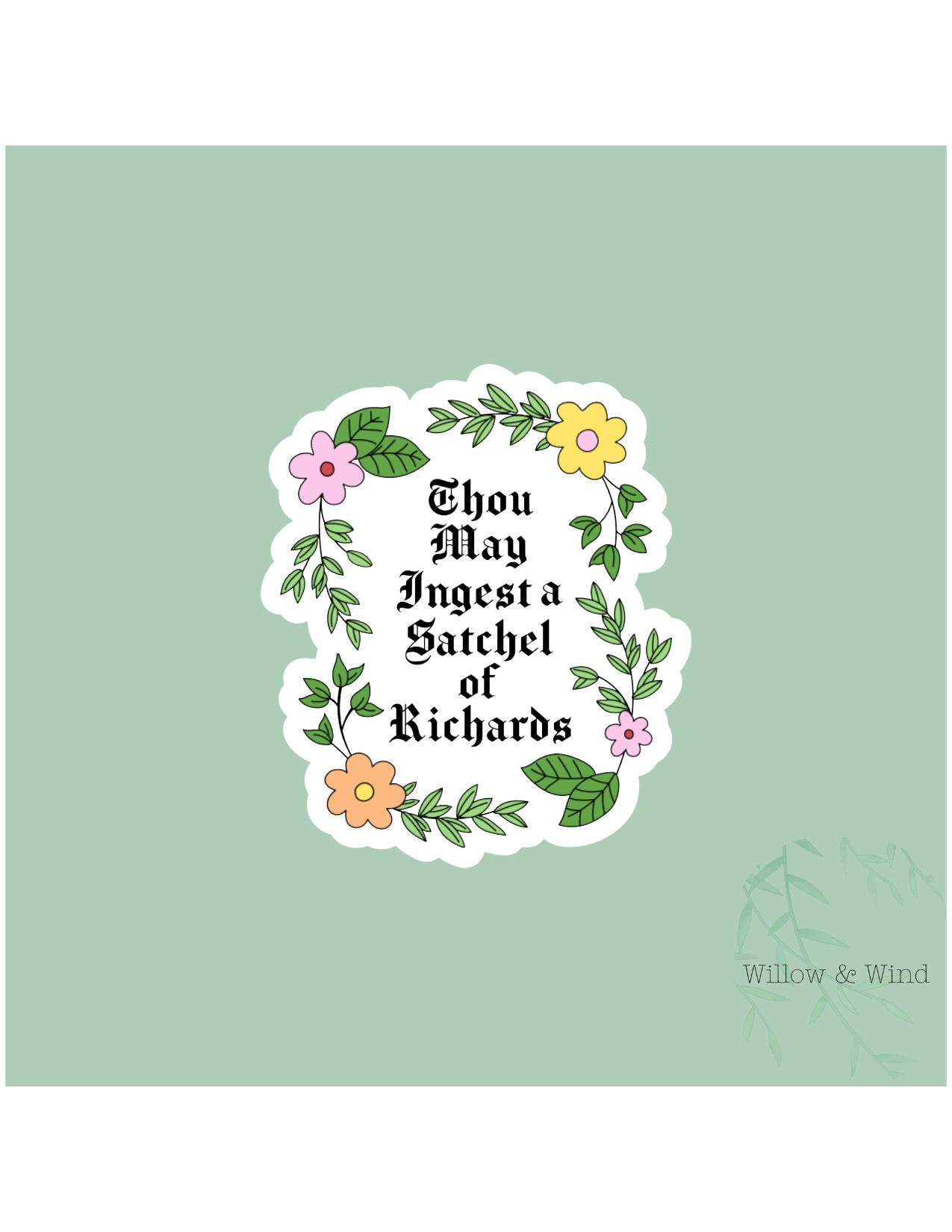 Satchel of Richards Sticker