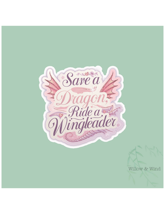 Save A Dragon - Bookish Sticker