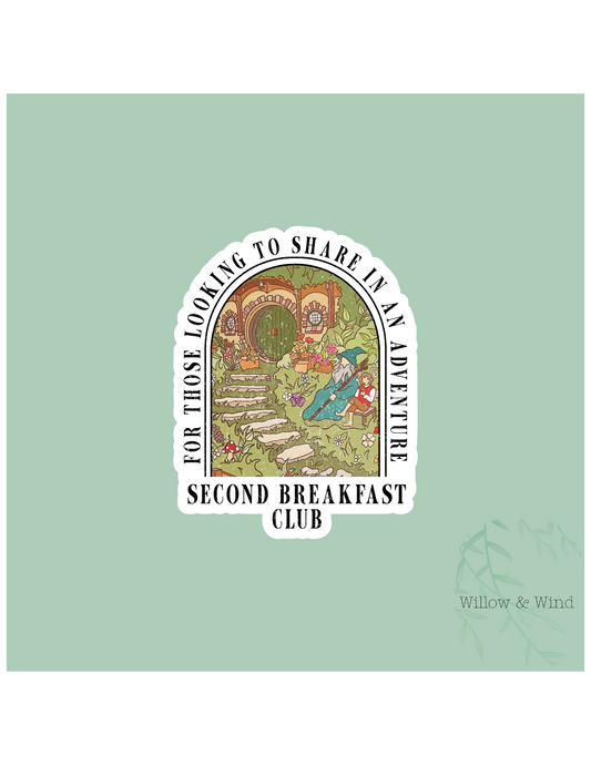 Second Breakfast Club - Bookish Sticker