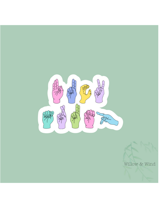 F Trump Sign Language Activism Sticker
