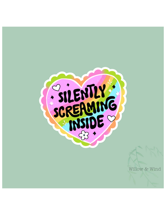 Silently Screaming Sticker