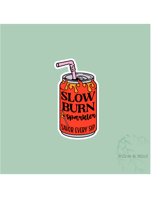 Slow Burn Sparkler - Bookish Sticker