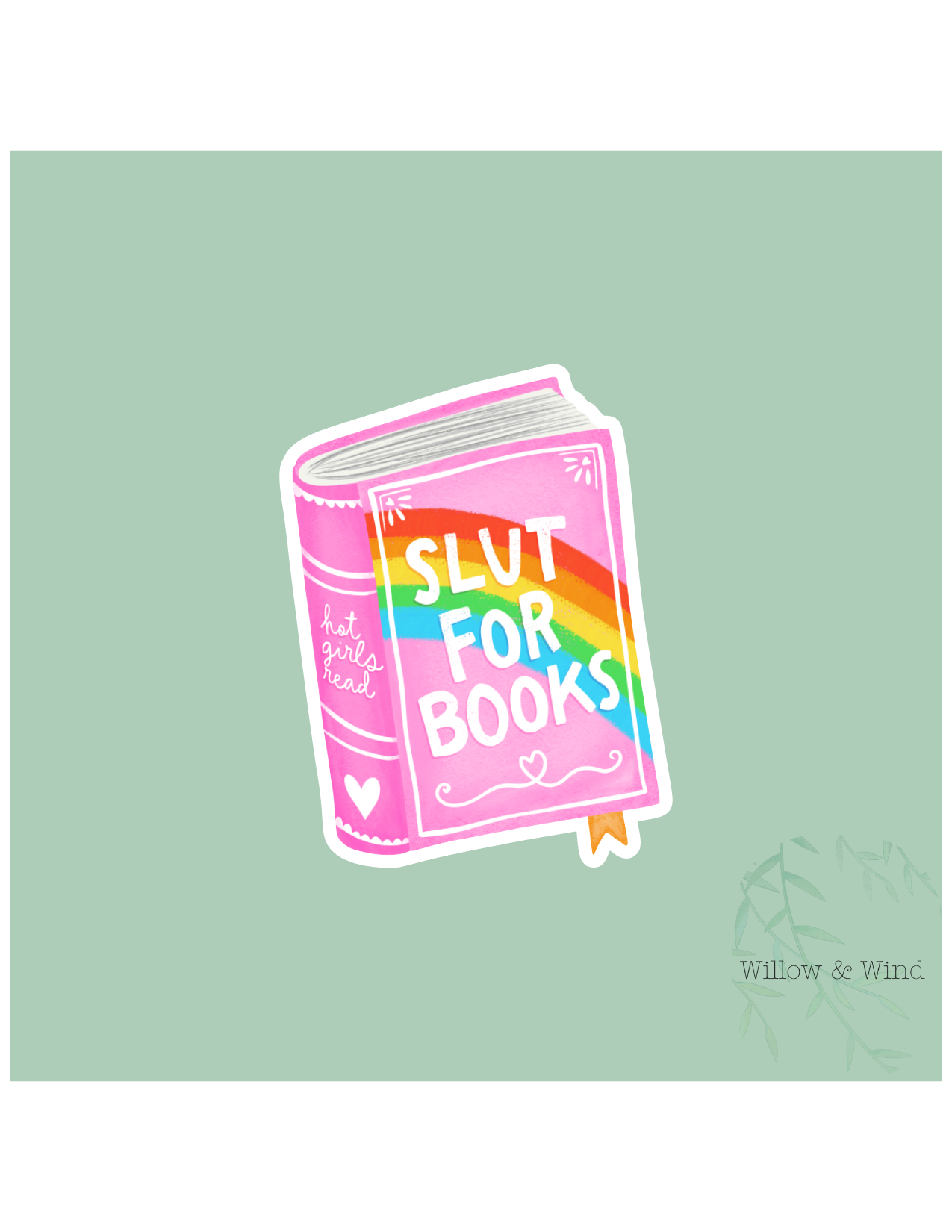 Slut For Books - Bookish Sticker