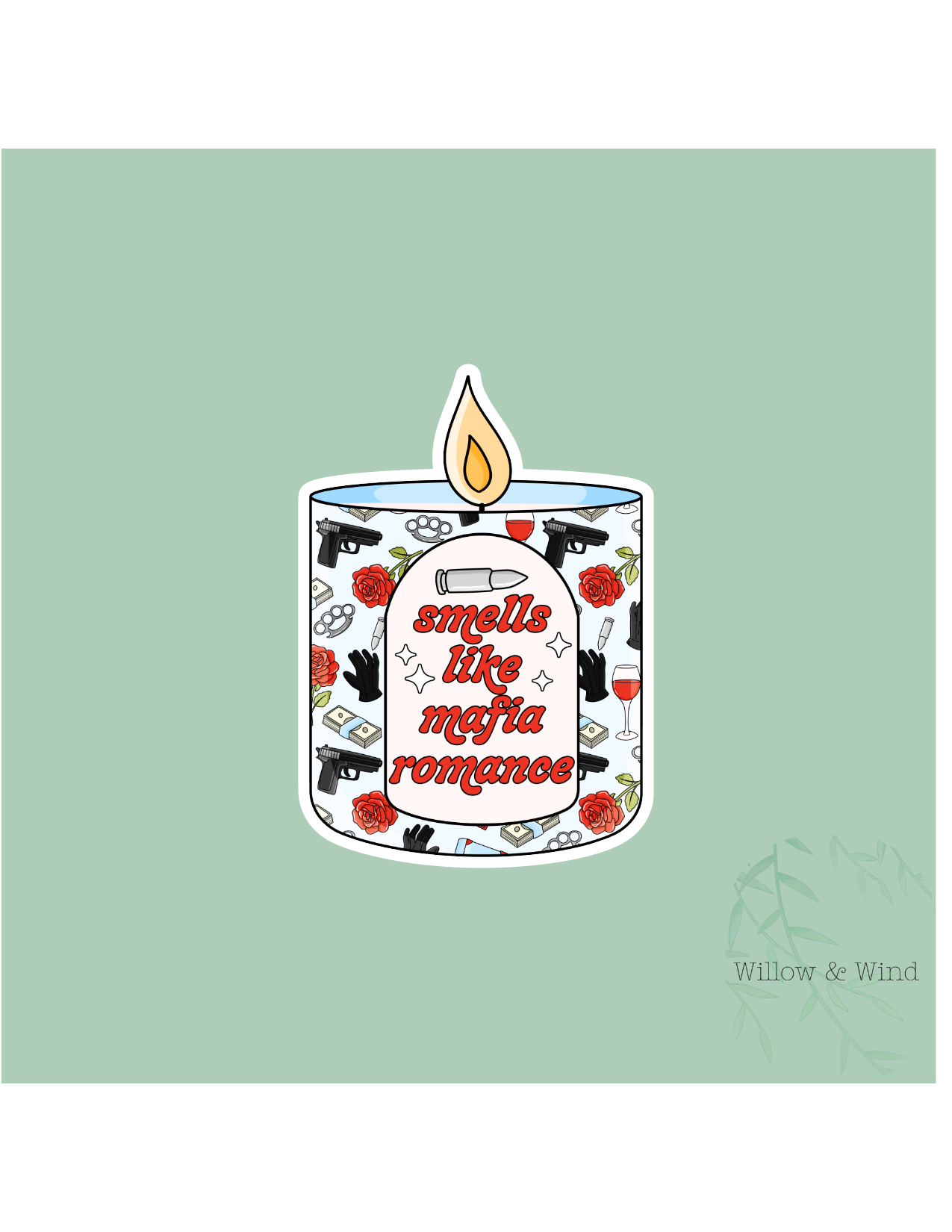 Smells Like Mafia Romance - Bookish Sticker