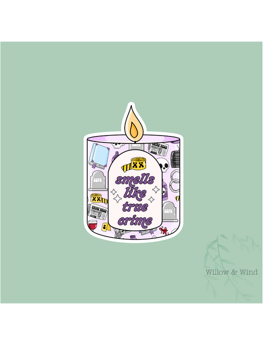 Smells Like True Crime - Bookish Sticker