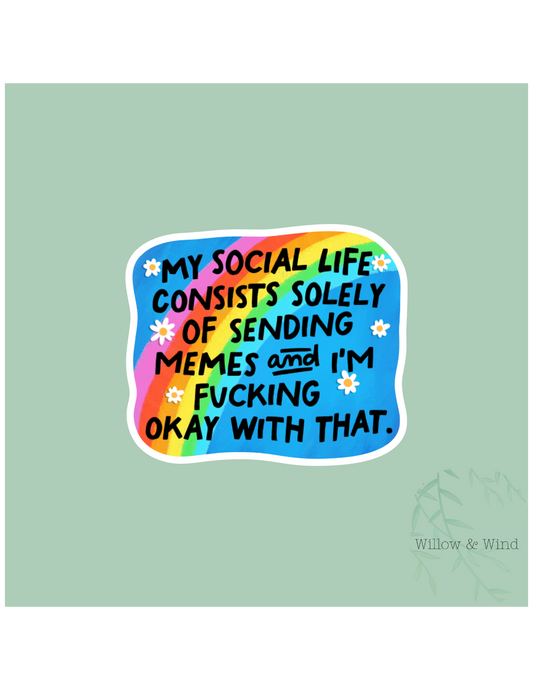 Sending Memes Sticker