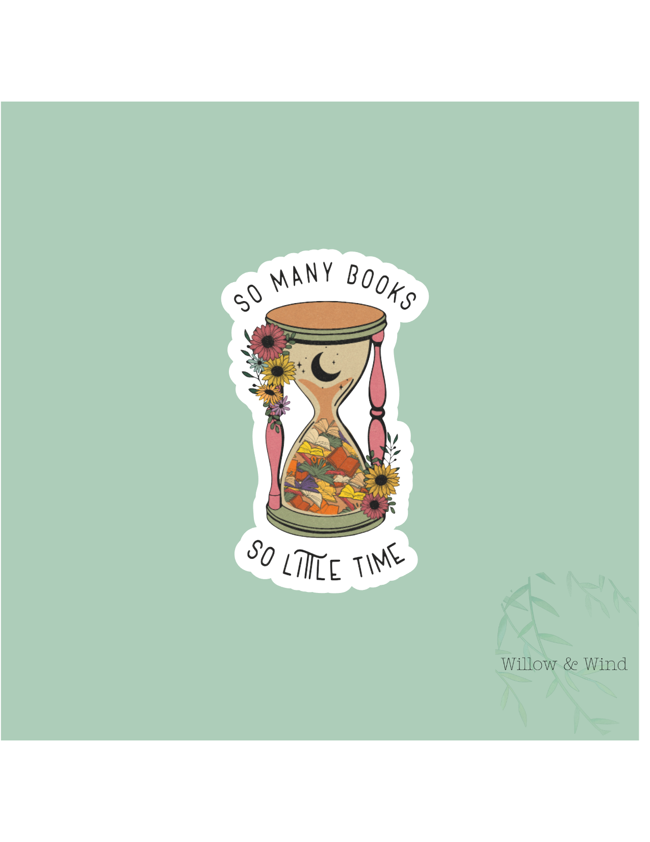 So Many Books - Bookish Sticker