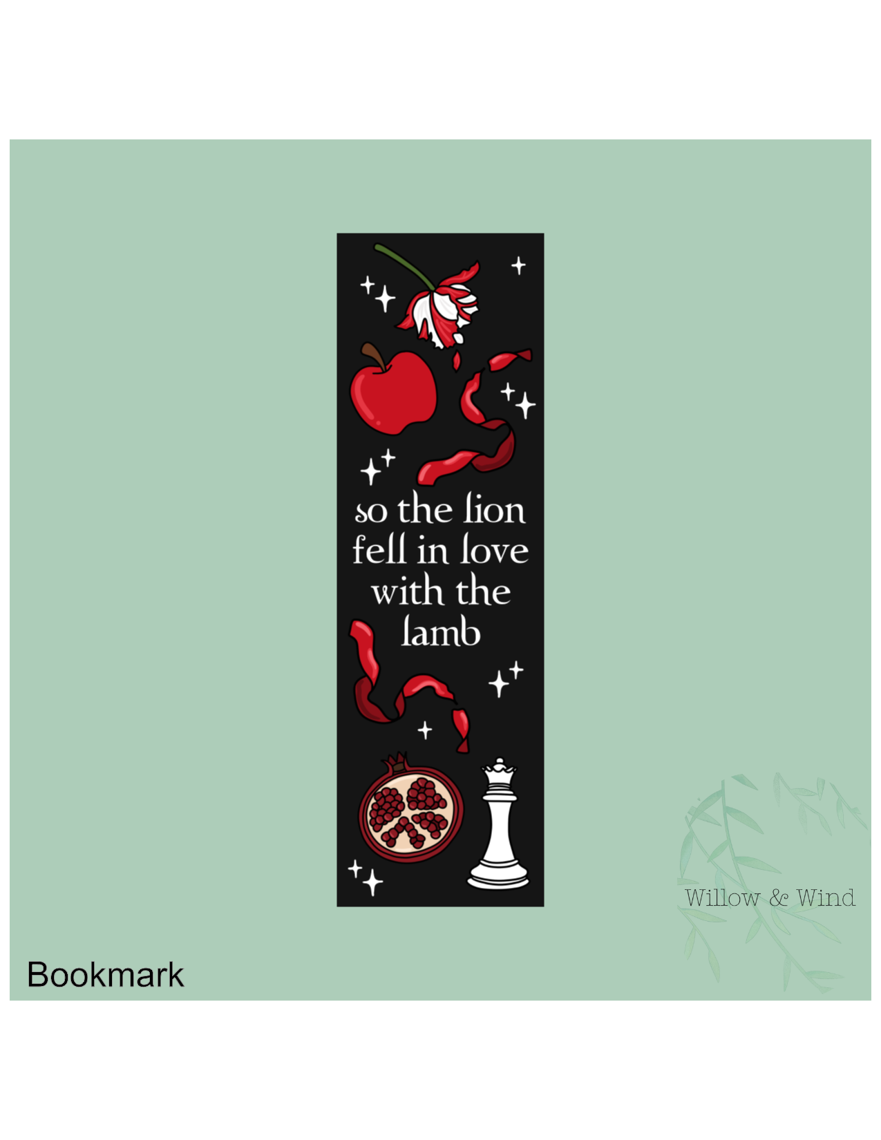 The Lion Fell In Love With The Lamb Twilight Bookmark