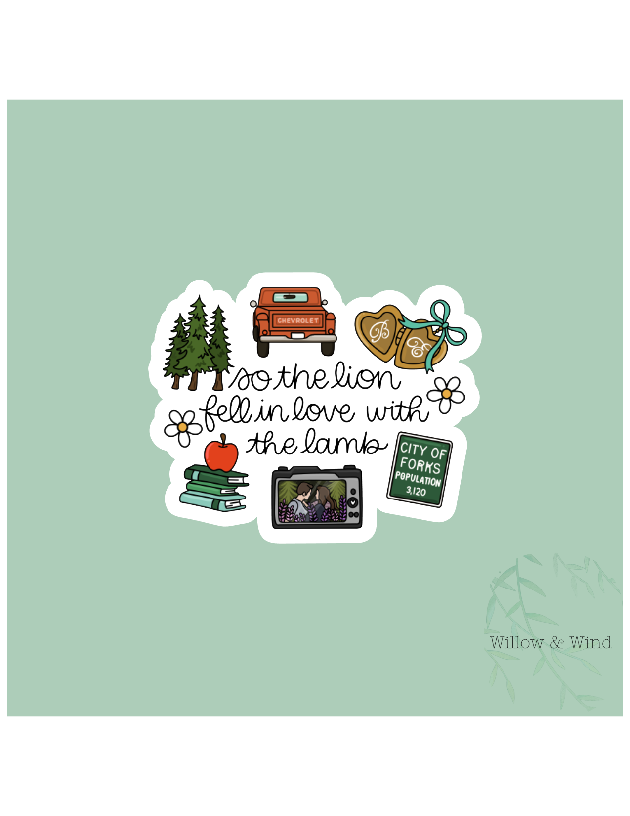 So The Lion Fell In Love With The Lamb Twilight Sticker