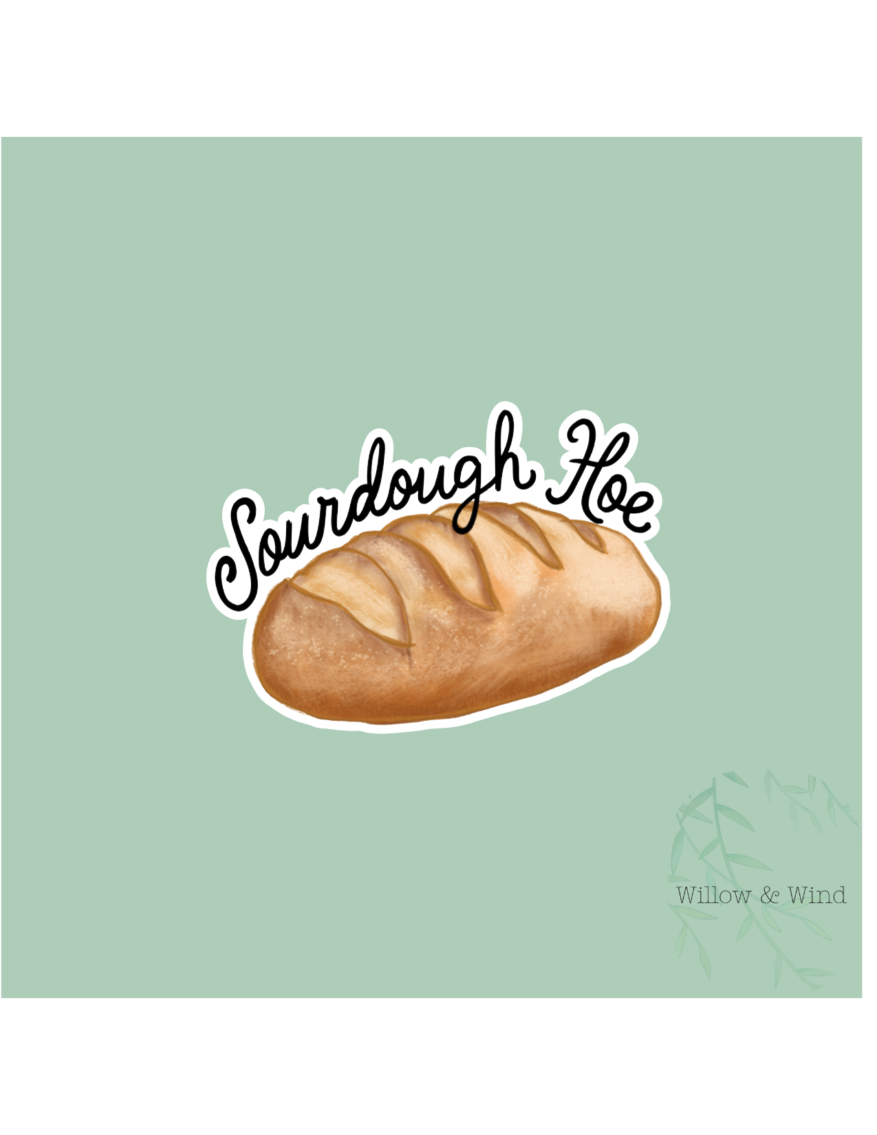 Sourdough Hoe Sticker