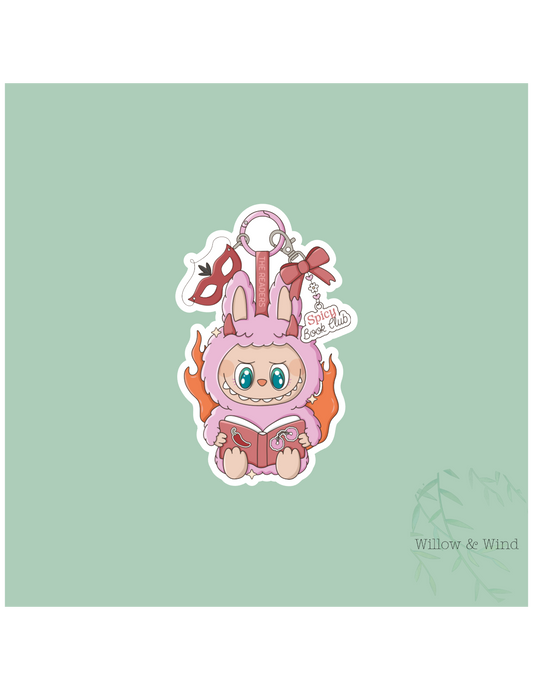 Spicy Book Club Monster - Bookish Sticker