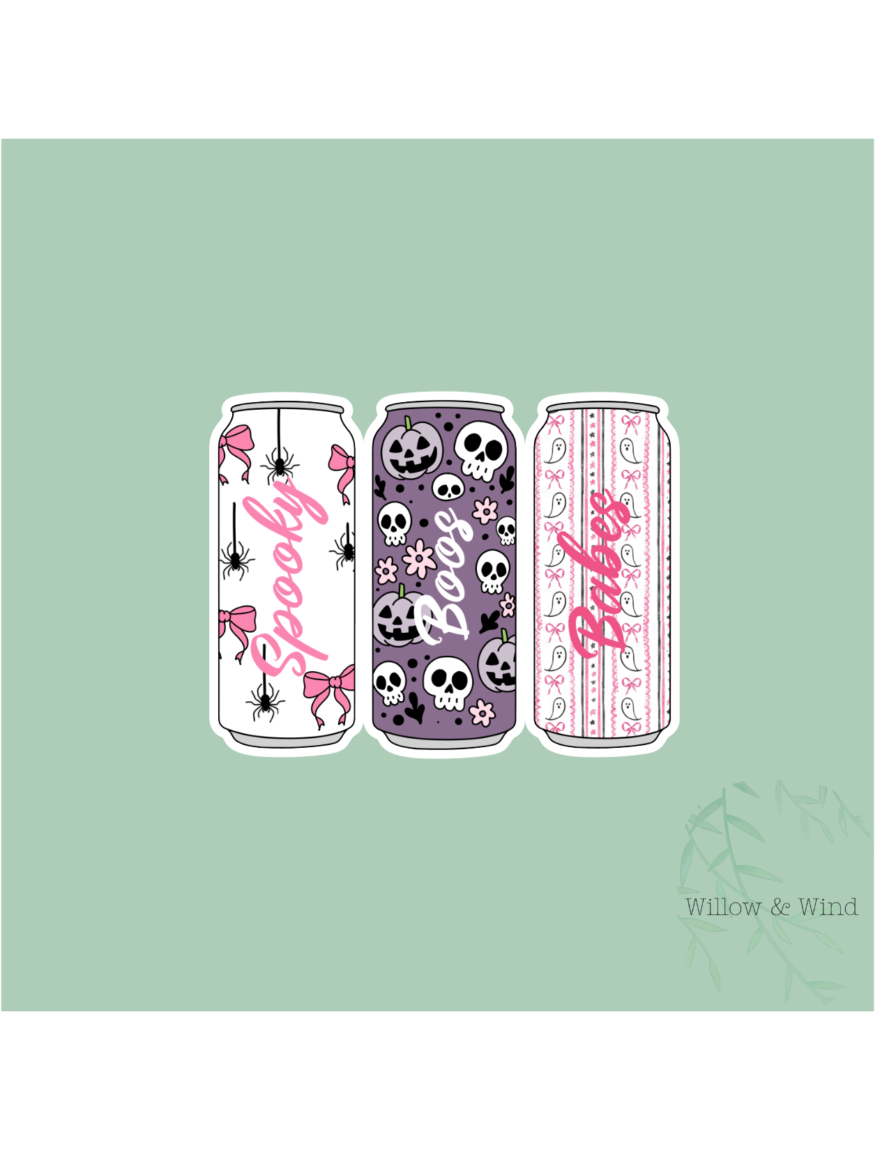 Spooky Boos Gothic Sticker