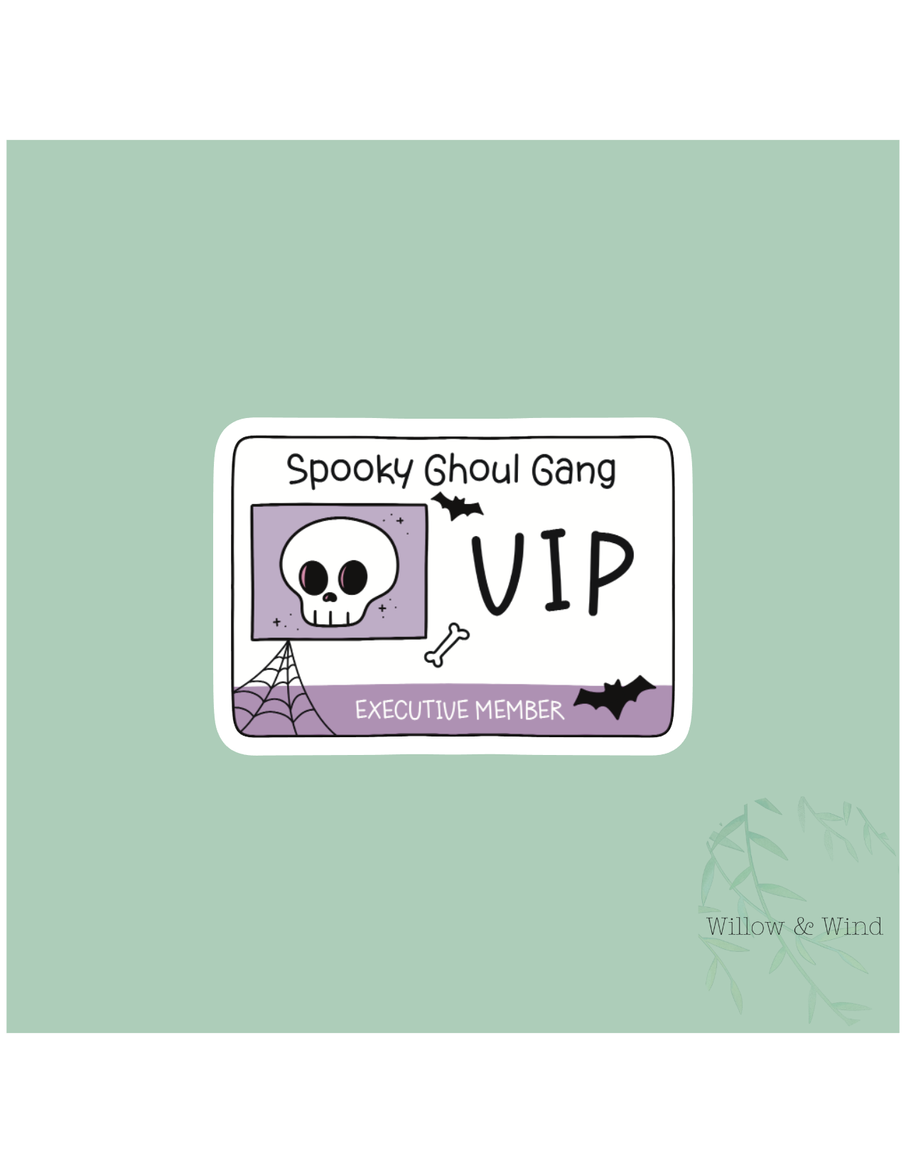 Spooky Ghoul Gang Gothic Sticker