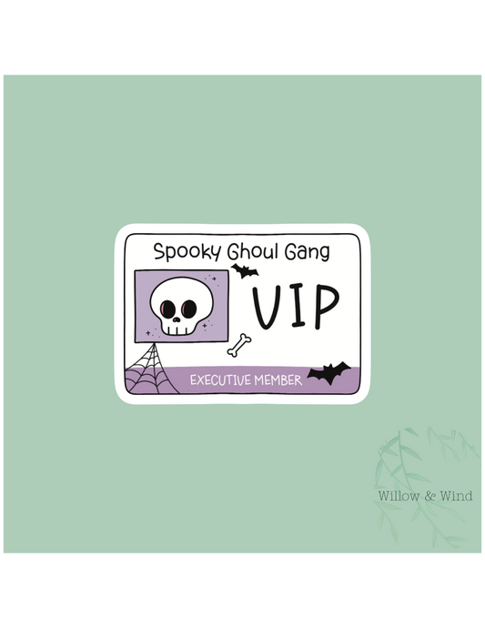 Spooky Ghoul Gang Gothic Sticker